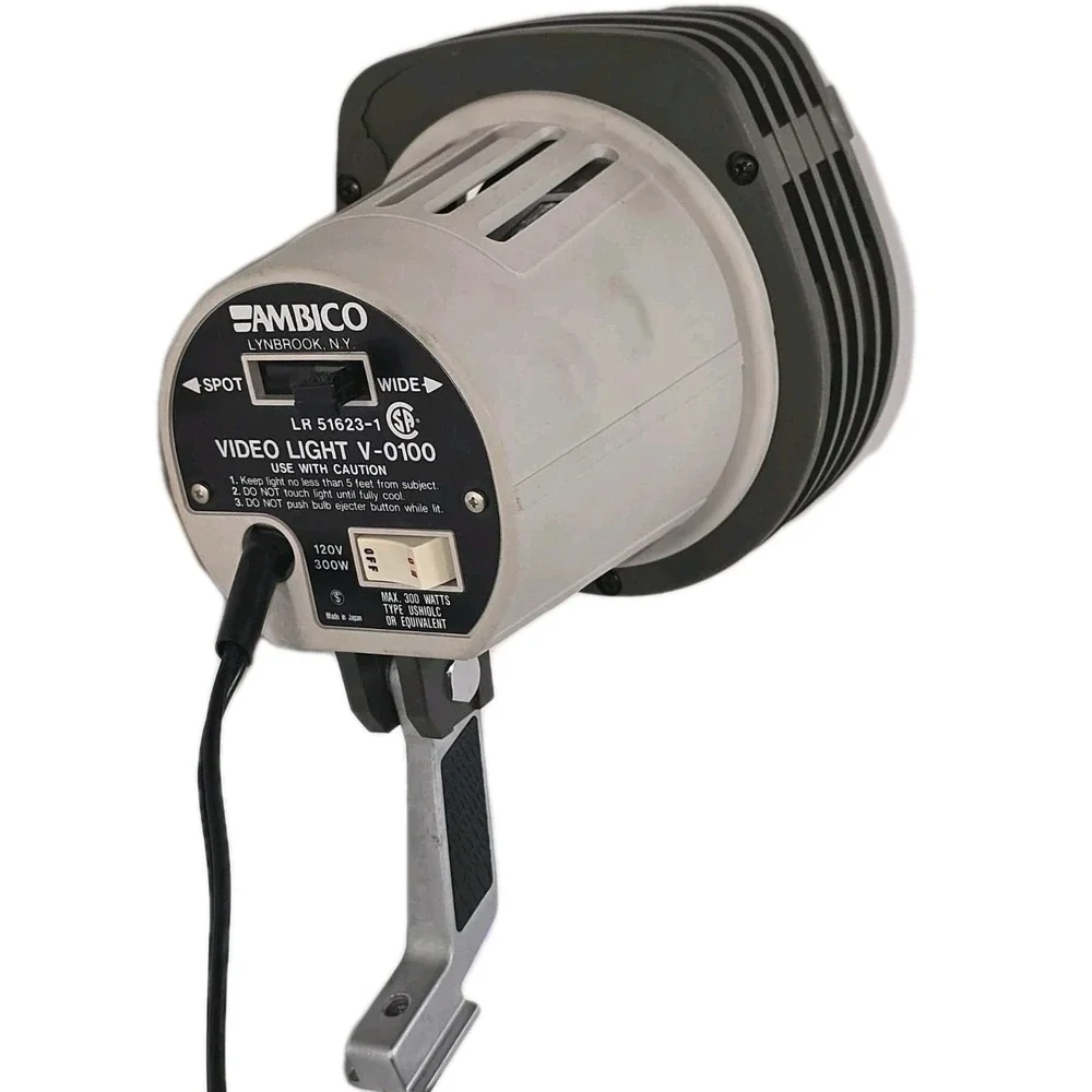 Ambico Video Light‎ V-0100 GUC Vintage Film Studio Spot Light 🎥💡